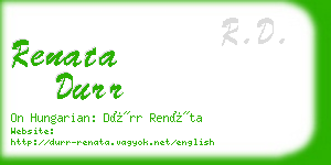 renata durr business card